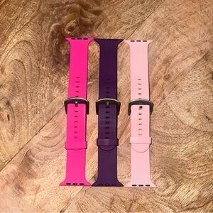 Smartwatch Bands Set - Pink, Purple, and Light Pink
